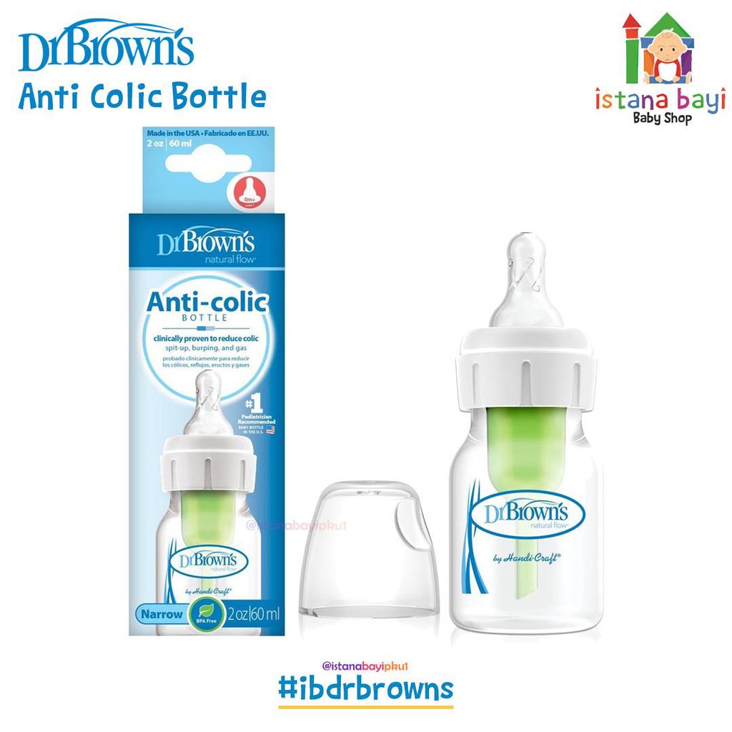 Dr.Brown’s PP Narrow neck OPTION + 60 ml Baby Bottle - Botol Susu SB2101