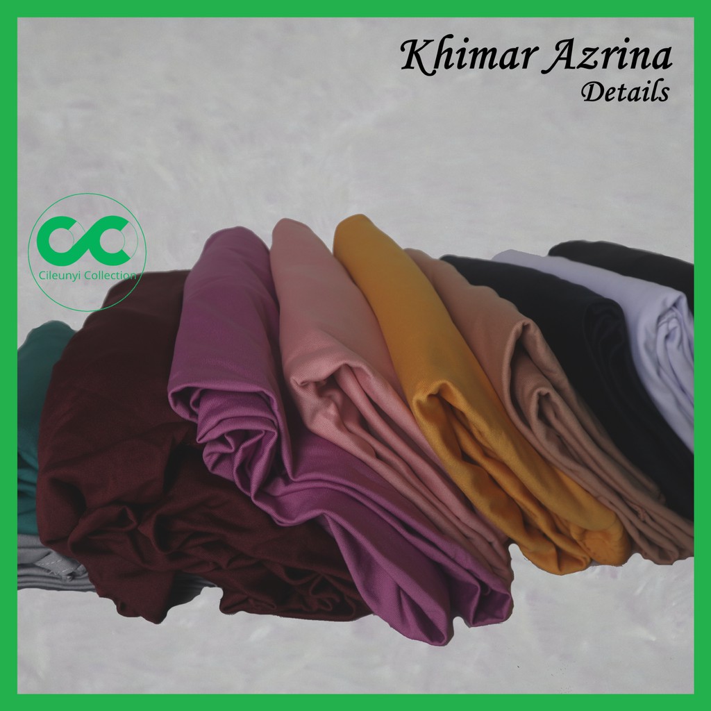 ✅ Khimar Azrina Jersey Jumbo Pet Hijab Bergo Syari Instan / Jilbab Jumbo Jersey Ajrina / Kerudung