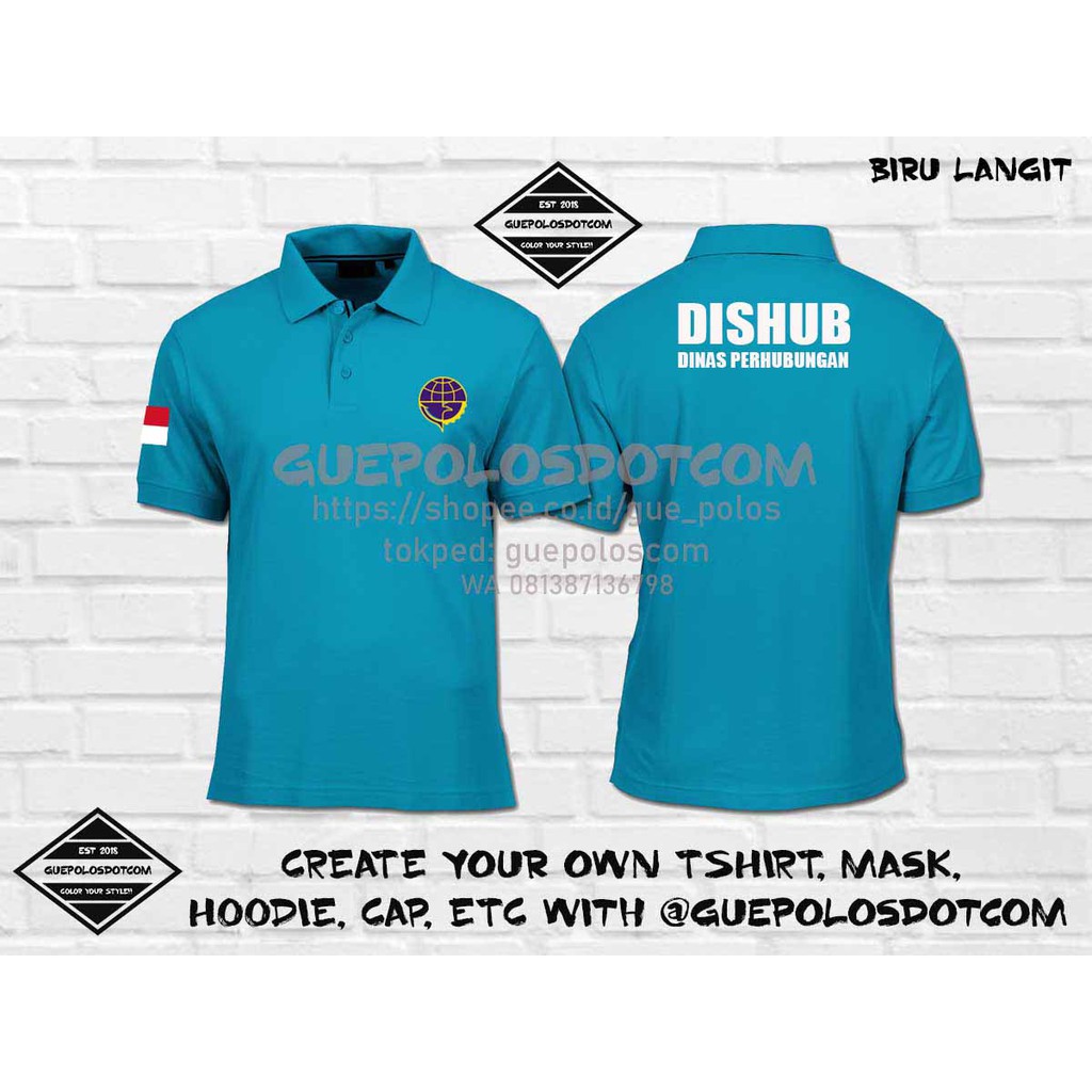 Poloshirt DISHUB DINAS PERHUBUNGAN - Kaos polo Dishub - Kaos DISHUB - Baju DINAS PERHUBUNGAN