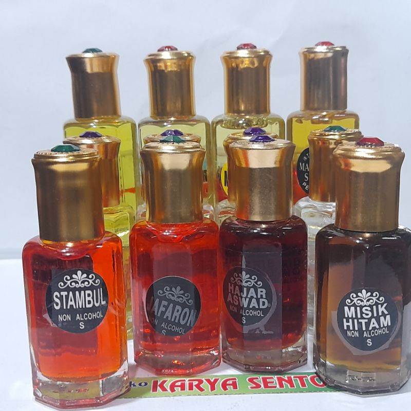 minyak wangi jafaron sulton melati cendana dll isi 12ml