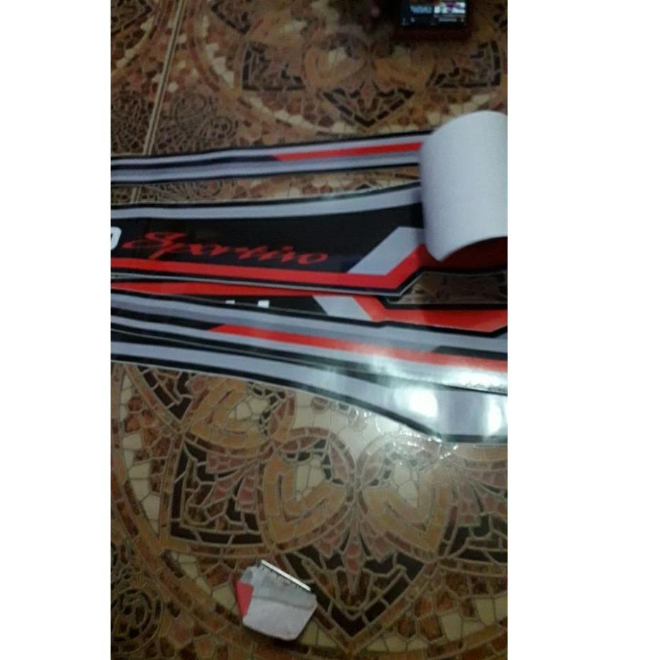 {C-UJO> {♥> sticker / stiker Striping TRD Sportivo mobil avanza hitam {proses cepat>