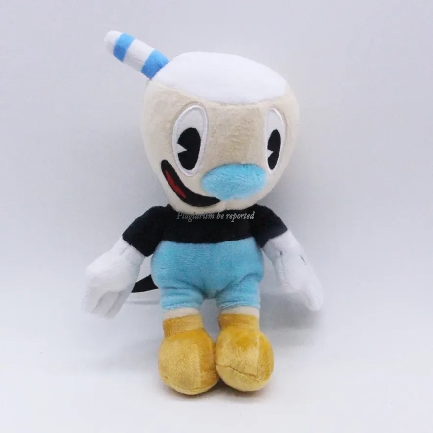 Mainan Boneka Stuffed Plush Mugman Ms. 23cm Boneka Chalice Bahan Plush Untuk Koleksi / Hadiah