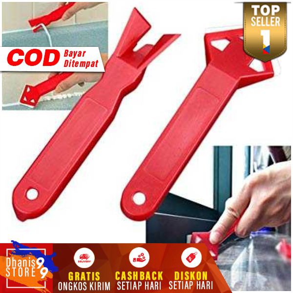 Balight 2 in 1 Alat Pembersih Perapi Lem Silikon Sealant Tool Scraper