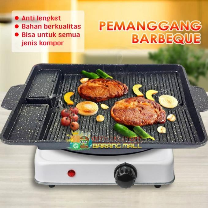 alat Plate Panggangan Sate Ayam Steak Jagung Ikan Sosis Tanpa Arang