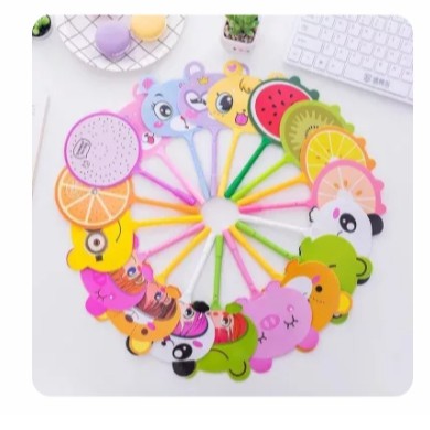 

pulpen kipas lucu/ pena kipas animal dan buah variation ACAK