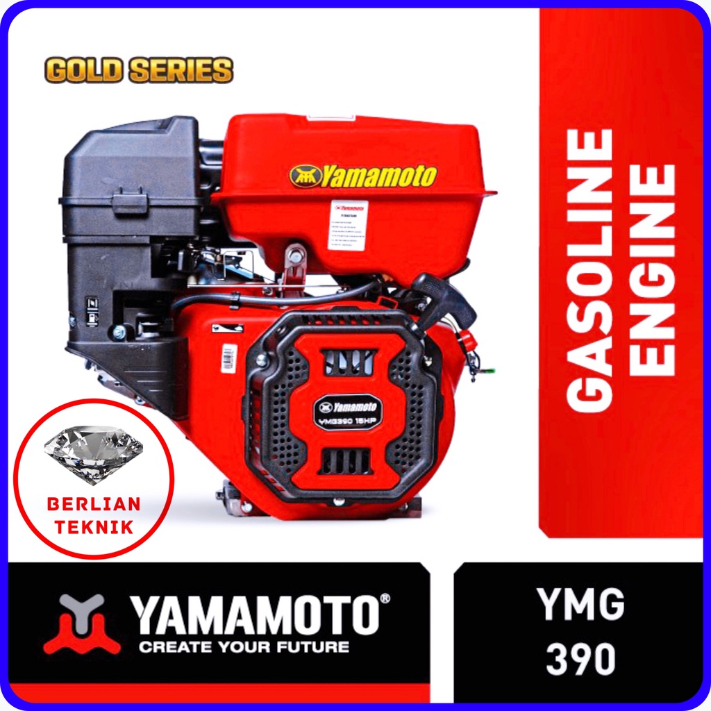 Mesin Penggerak Bensin Engine Gasoline Yamamoto Gold YMG 390 / 15 HP