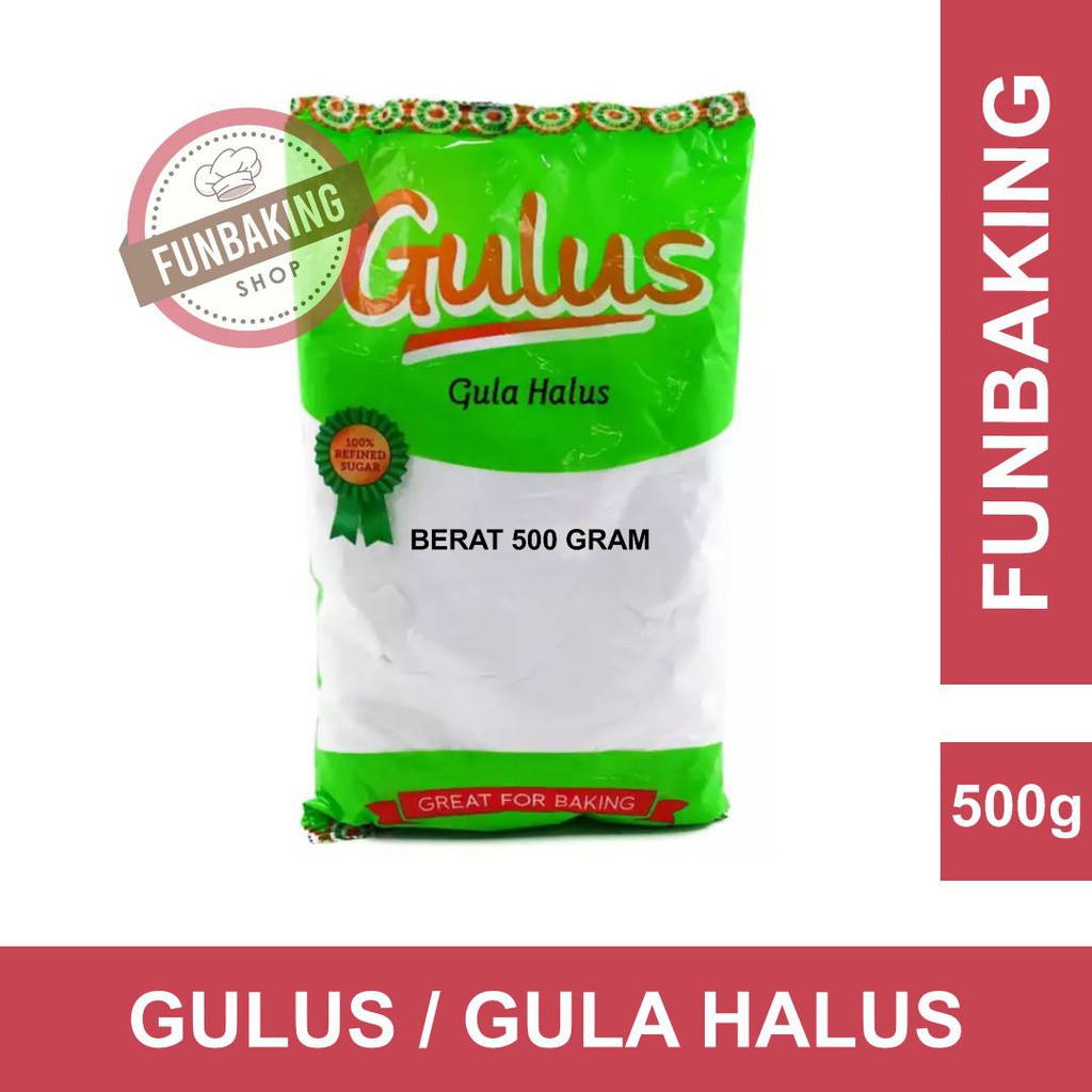 Jual FunBaking - GULUS GULA HALUS 500 gram Indonesia|Shopee Indonesia