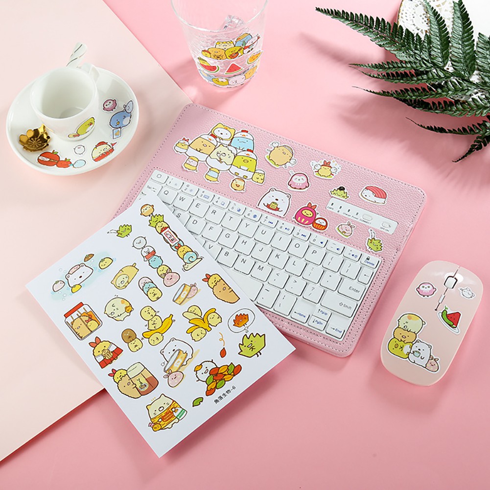 (Tk) Stiker Motif Kartun Lucu Warna-Warni Untuk Dekorasi Diary / Scrapbook / Keyboard / Gelas / Hadiah Anak