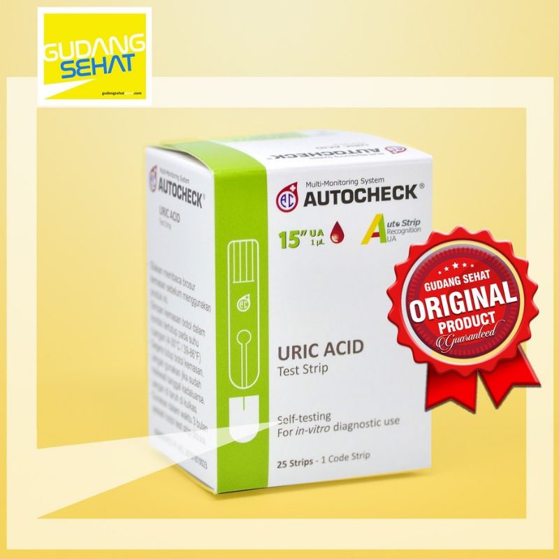 Strip Asam Urat  Autocheck  / Uric Acid Autocheck / Refill Asam Urat Autocheck isi 25
