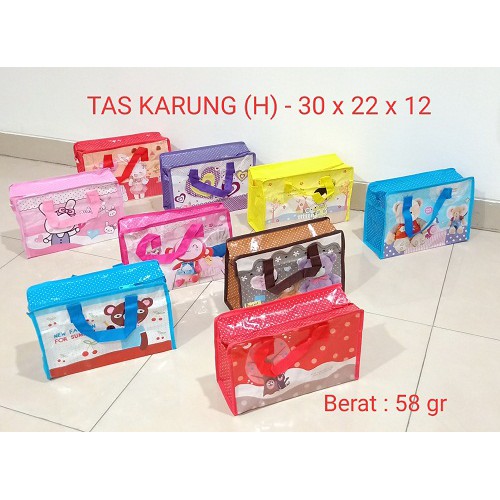 Tas Karung Plastik (H) 30x22x12 Laundry Tas termurah Shop Souvenir Ultah Goodie Bag