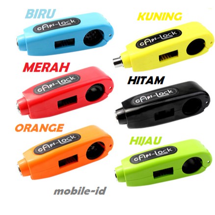 [LAGI PROMO 5.5] GEMBOK MOTOR CAPSLOCK PENGAMAN KUNCI STANG MOTOR ANTI MALING-2