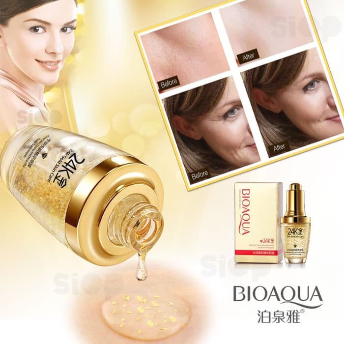 BIOAQUA SERUM WAJAH 24k BESAR ASLI BANYAK GOLD