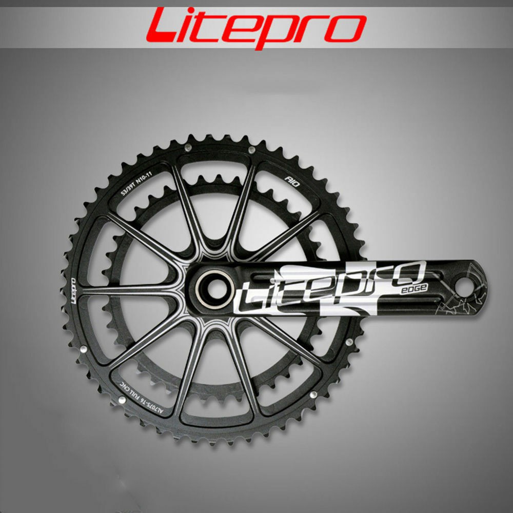 Crankset Crank Litepro Edge AIO HT2 double seli nn store sepeda lipat gowes