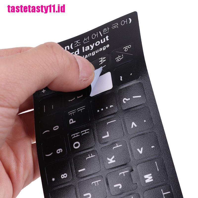 1 Pc Stiker Pelindung Keyboard Motif Print Gaya Korea