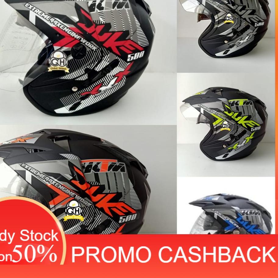 HELM MOTIF DUKE DOUBLE VISOR HALF FACE