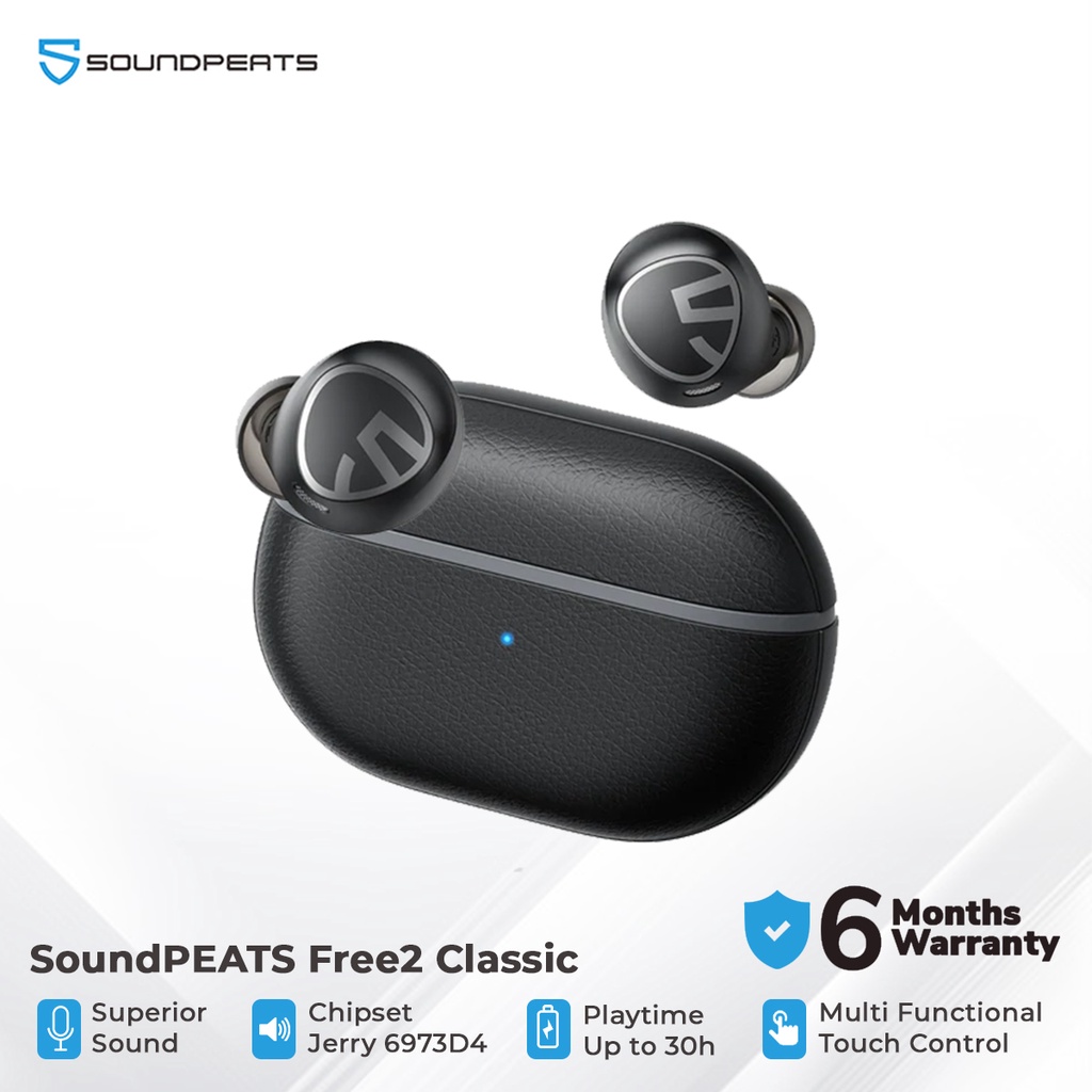 Soundpeats Free 2 Classic True Wireless Stereo - Garansi Resmi Soundpeats 6 Bulan