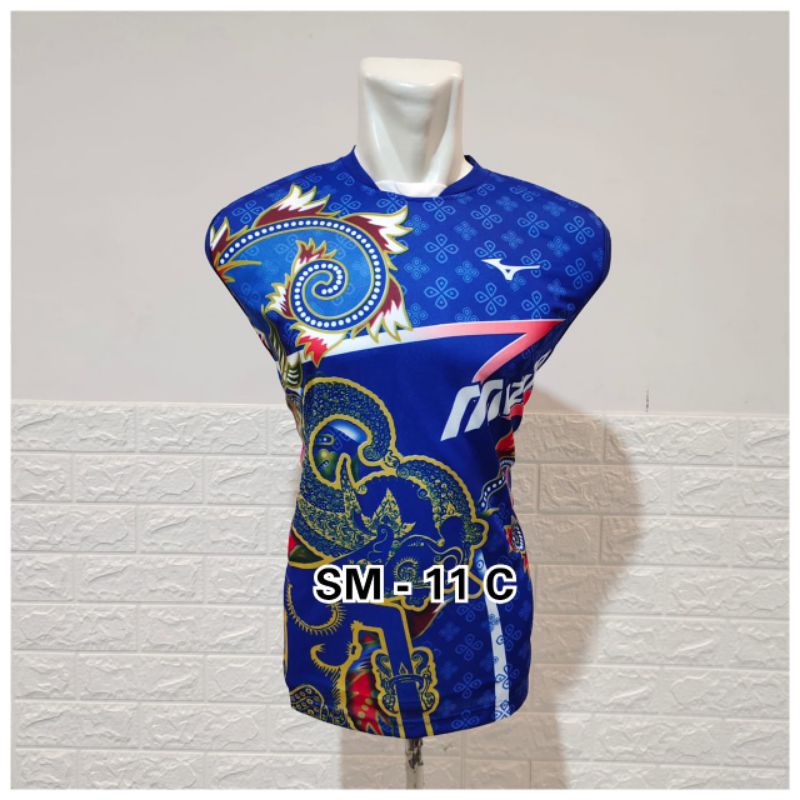 Baju singlet voli Mizuno - kaos singlet lekbong Mizuno - Jersey Mizuno terbaru