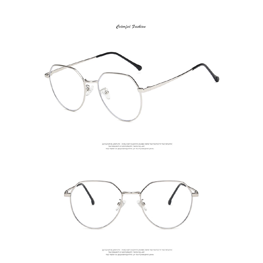 (YUZHU) Kacamata Anti Radiasi Gaya Korea Ulzzang Untuk Pria / Wanita