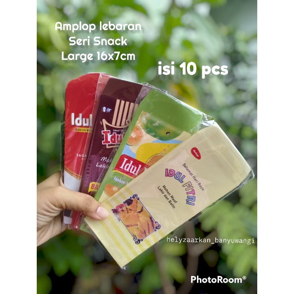 Amplop Lebaran Large/panjang unik seri snack
