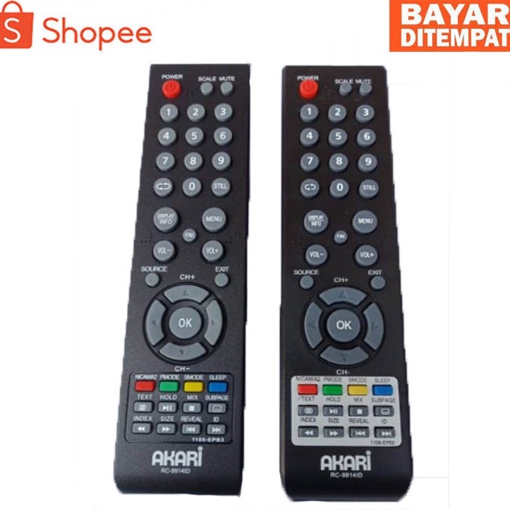 REMOTE REMOT TV AKARI LED LCD ORIGINAL PREMIUM