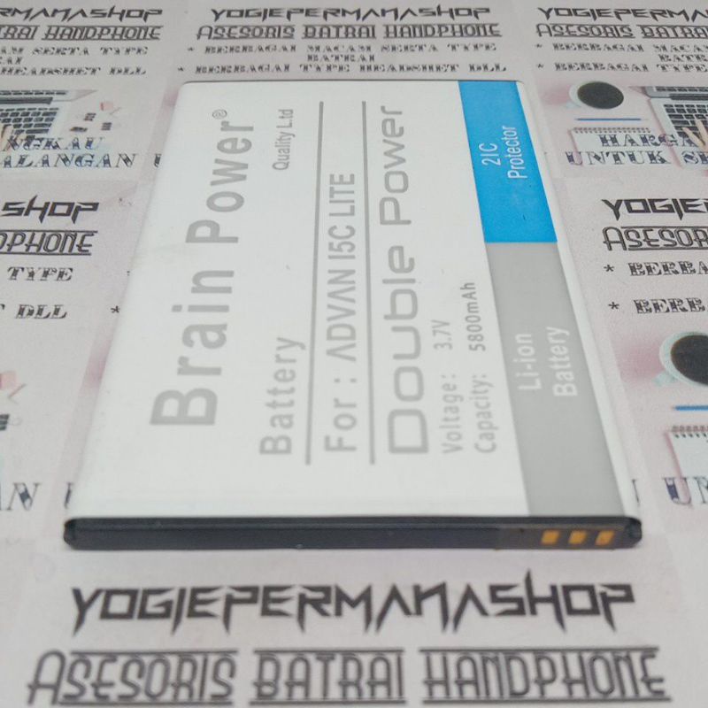 BATRE BATREI BATERAI ADVAN I5C I5 C I 5C LITE BRAIN DOUBLE POWER (5800 mAh) 2IC PROTECTOR