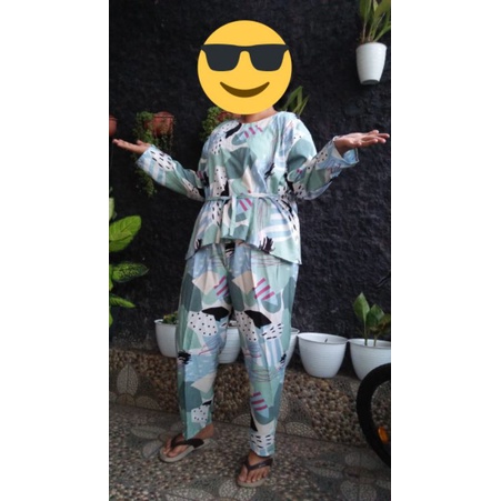SETCEL TANGAN PANJANG JUMBO XXXL/Pajamas/bajutidur/Baby doll