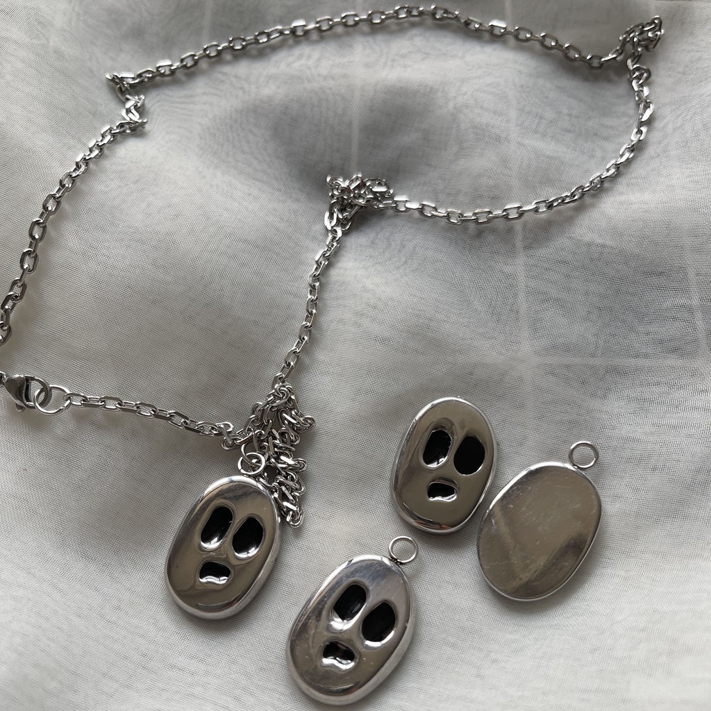 Ghost Face Necklace Accessories Chain Pendant Trend Personality Fashion