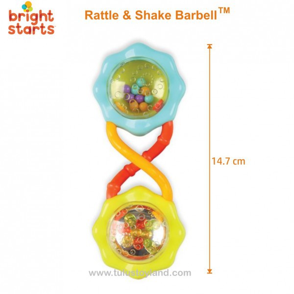 Bright Starts Rattle &amp; Shake Barbell Mainan Kerincingan Bayi