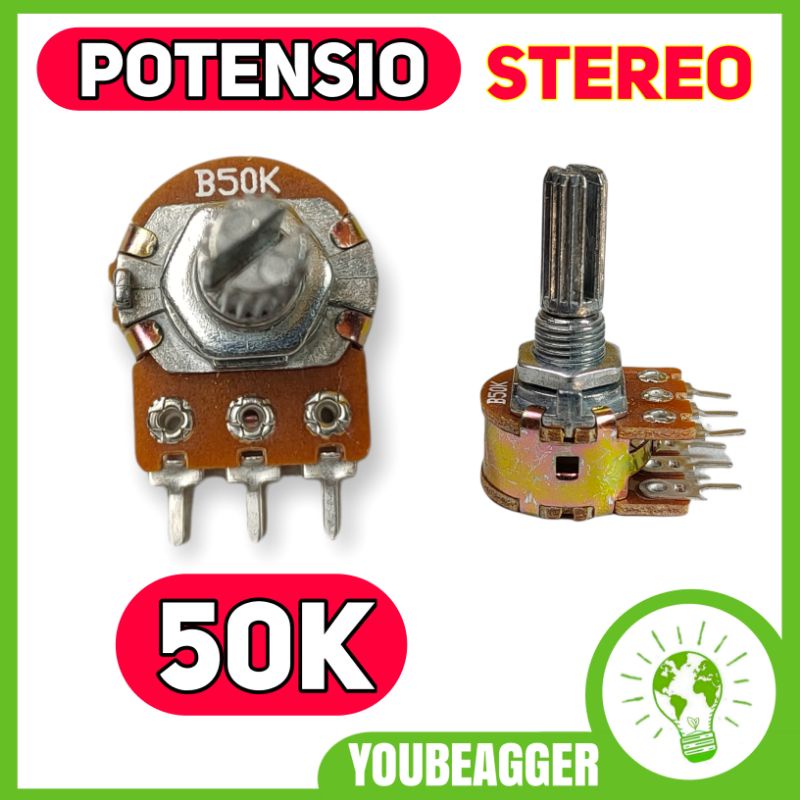 Potensio 50k B50k Stereo