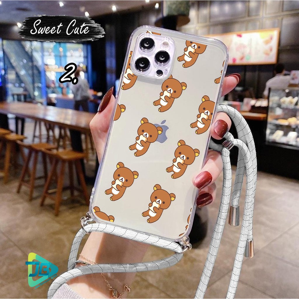 Softcase Slingcase Lanyard Bening SWEET CUTE Samsung M31s M51 S8 S8+ S9 S9+ S10 S10+ JB4130