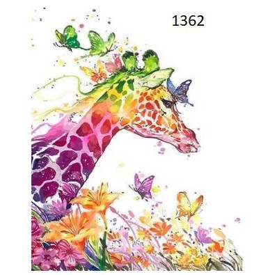 

Diy Painting Animal by Number No Frame