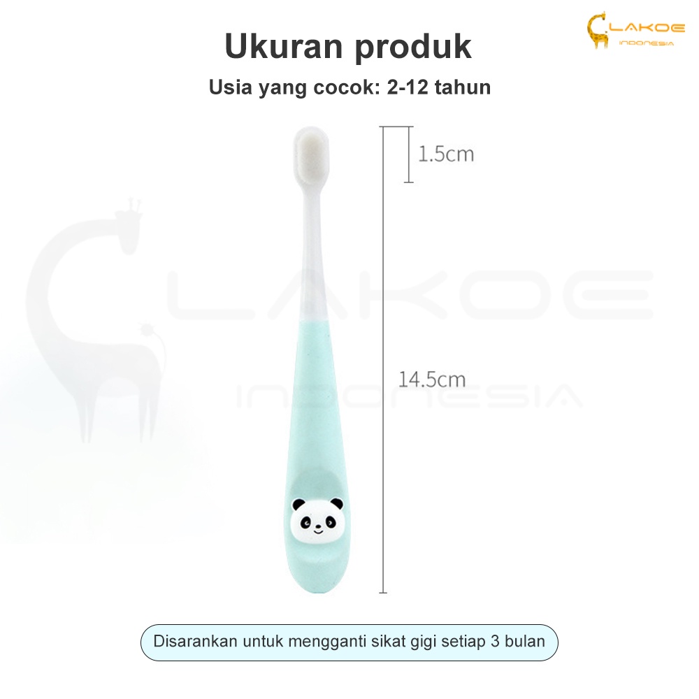 LAKOE Sikat gigi anak bayi kids training toothbrush untuk 2-12 Tahun