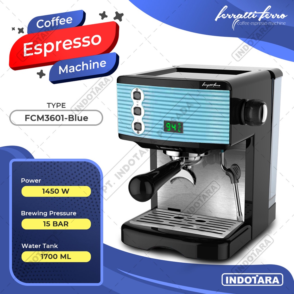 Ferratti Ferro Espresso Machine Coffee FCM3601