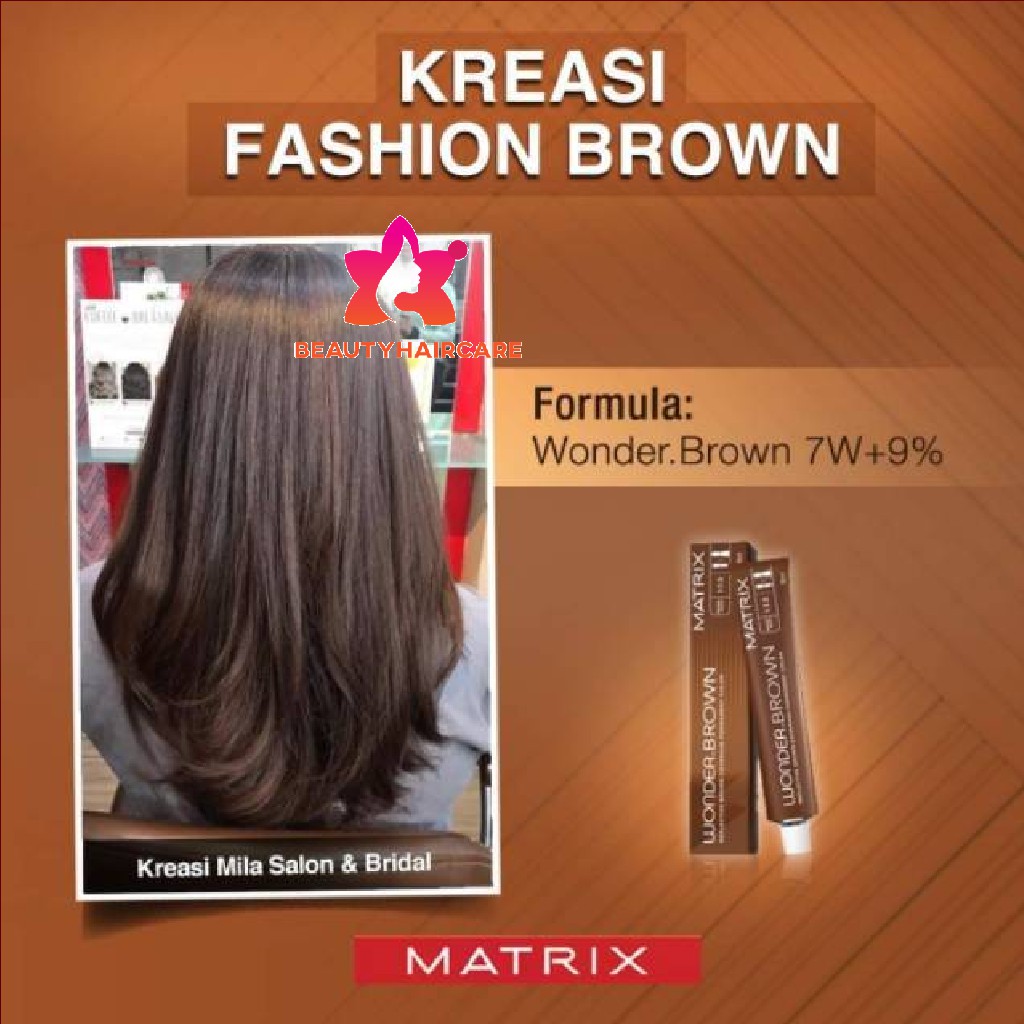 MATRIX Wonder Brown Hair Color Permanent 90ml | Semir arambut Permanen