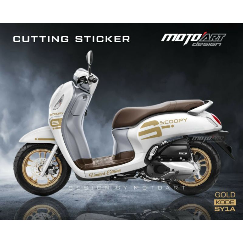 CUTTING STICKER HONDA SCOOPY 2021 KODE SY1A ORIGINAL