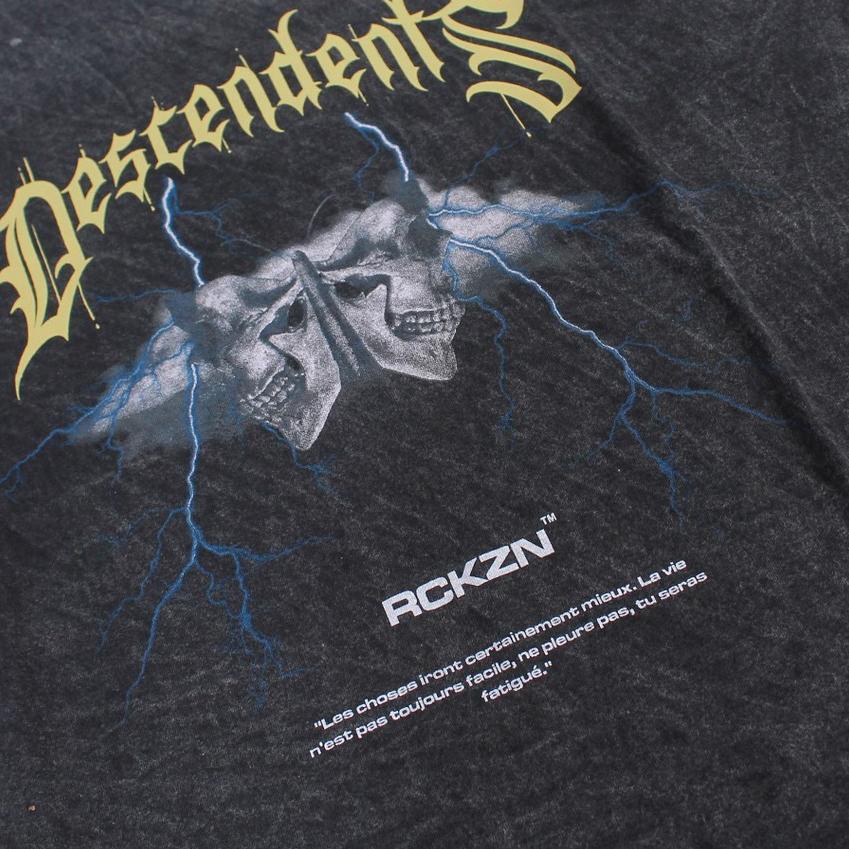 GRATIS ONGKIR✅ROCKZONEINC. WASHED T-SHIRT -  DESCENDENTS  BLACK (Kaos Washing)|KD7