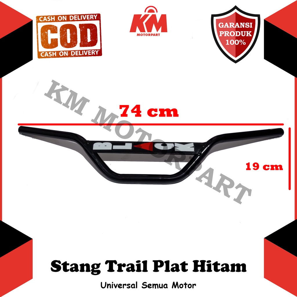 Stang Trail Modif Variasi Universal Semua Motor Stir Setang Tinggi 19 cm