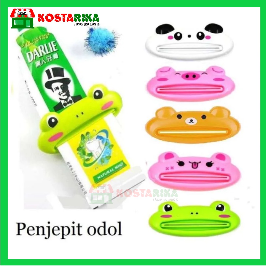 Penjepit Odol Bentuk Mulut Hewan Karakter Animal Pencetan Tooth Paste