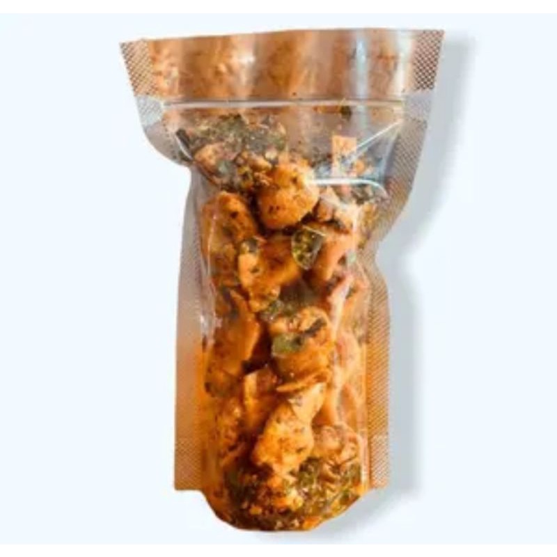 

kulit ayam pedas daun jeruk