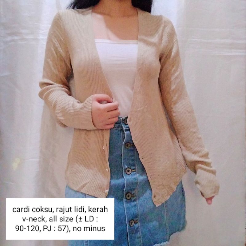 NEW STOCK‼️THRIFT Cardigan Vest Rajut Premium Pastel Kepang Cable Branded Academia Ketupat Argyle Murah-cardi lidi coksu