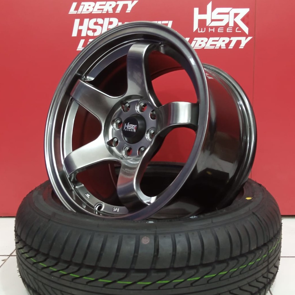 Velg Mobil Honda Brio R15x7/8 pcd 8x100-114 Liberty Toko Velg Surabaya