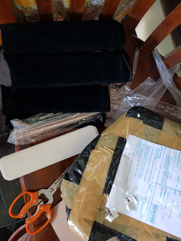 Sedotan Stainless & Korean Cutlery Set Box # Silver