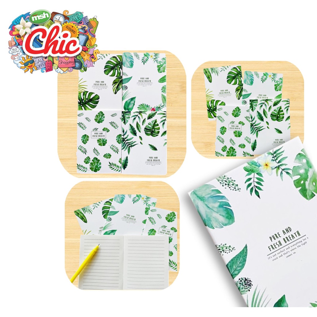 

Buku Tulis Sekolah Motif Daun