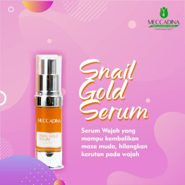 SERUM ANTI KERUTAN WAJAH BPOM / SNAIL GOLD SERUM MECCADINA