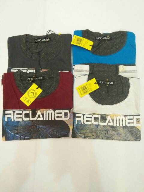 Kaos distro anak reclaimed kaos anak lengan pendek