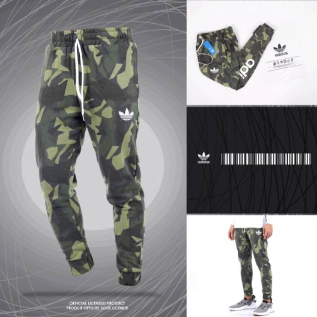  JOGGER  ADIDAS VL CAMOUFLAGE sweatpants loreng celana  