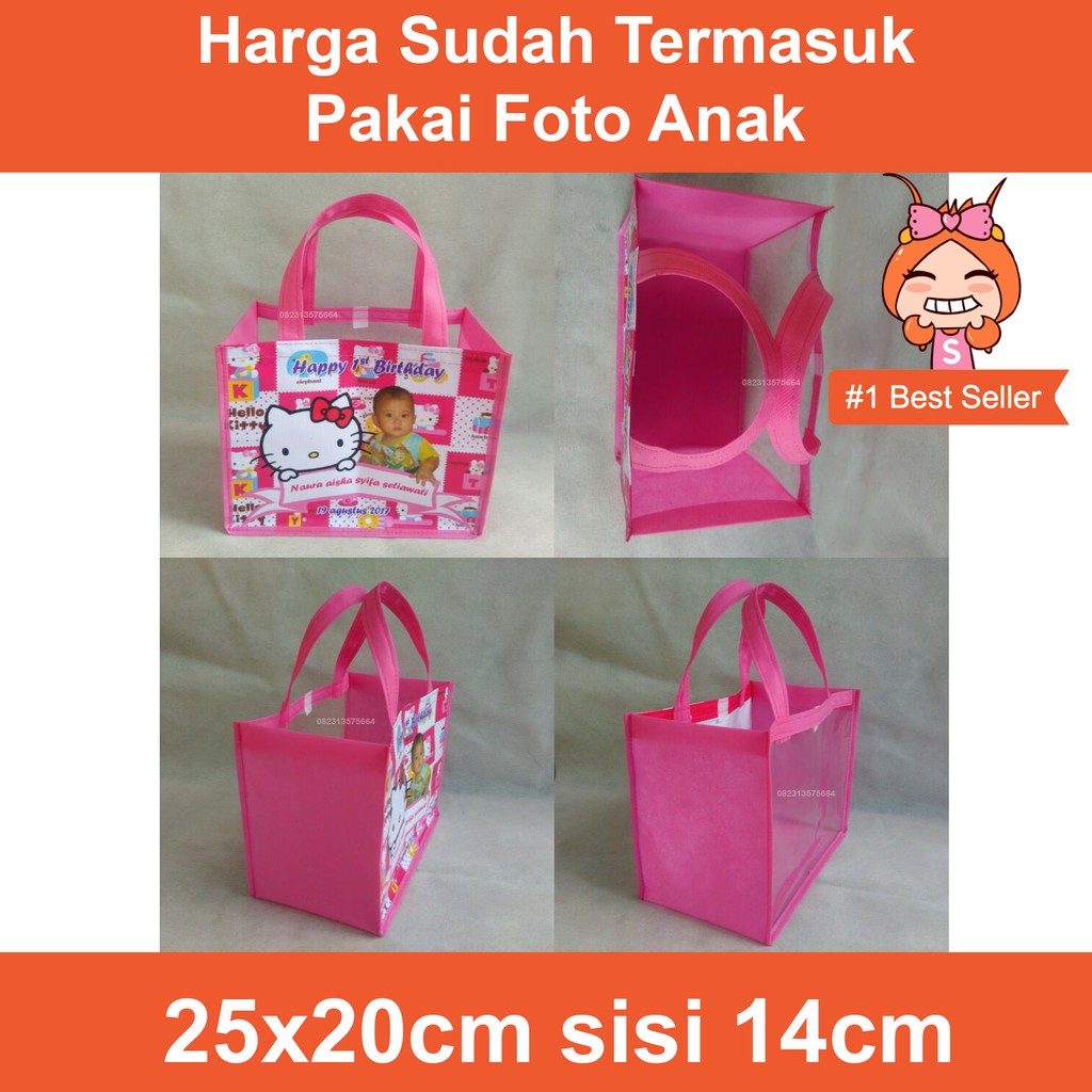 Tas Ultah Mika Pakai Foto Anak