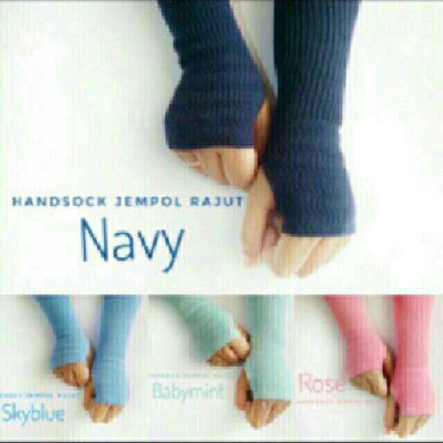 Manset rajut jempol 35cm WARNA TERLENGKAP tanah abang grosir ecer wool ciput premium