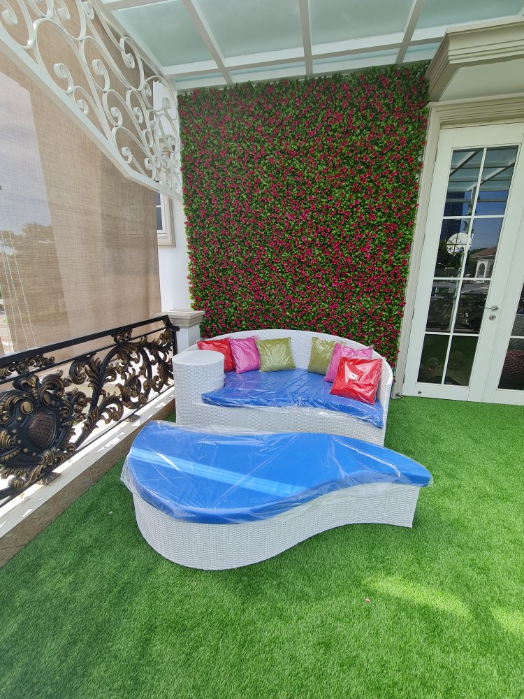 ⏩ #free Ongkir‼️⭐#sofabed #outdoor #sintetis #kursitaman #sofaunik