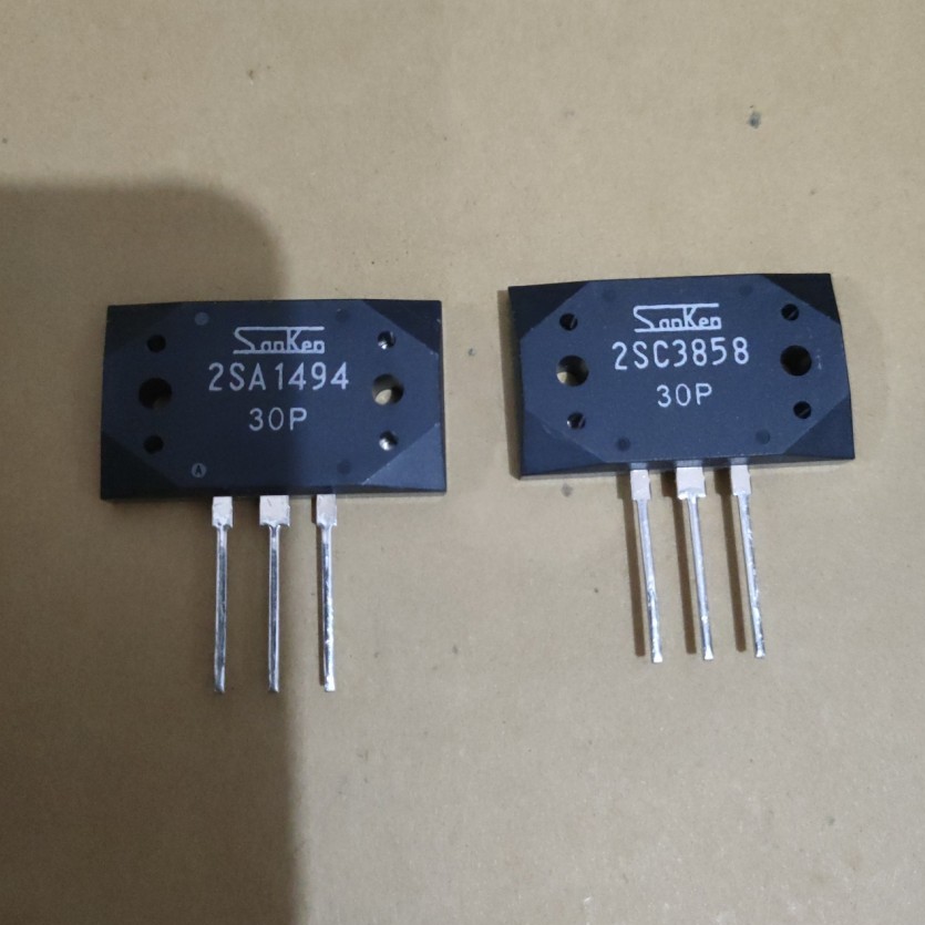 TRANSISTOR SANKEN 30P/ 5DY 3858  1494 ORIGINAL JAPAN 1 SET PROMO